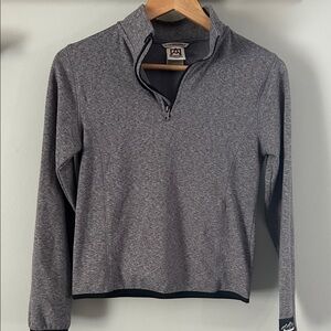 Kids 10/12 Avalanche Charcoal Zip-Up Sweater